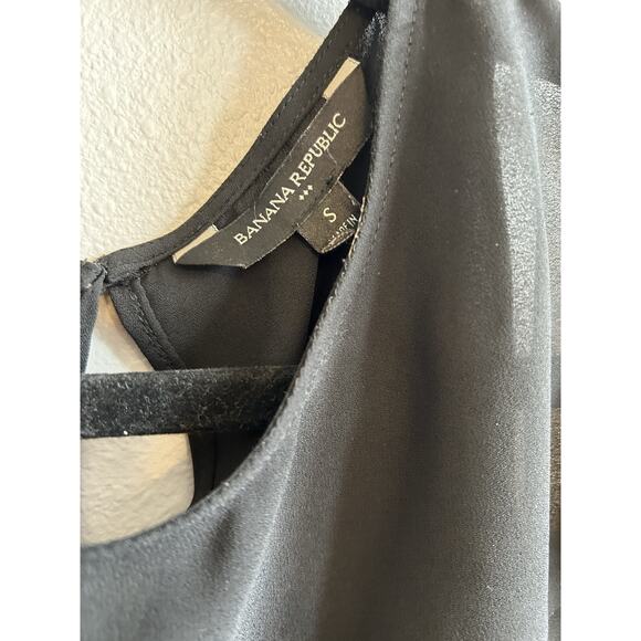 Banana Republic Women’s S Sheer Blouse cold shoulder Office Siren work corporate - Picture 5 of 10